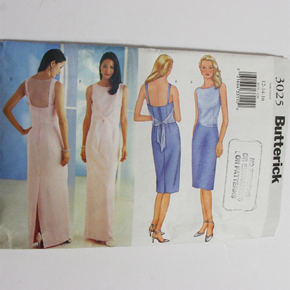 Butterick Evening Wear Sewing Pattern